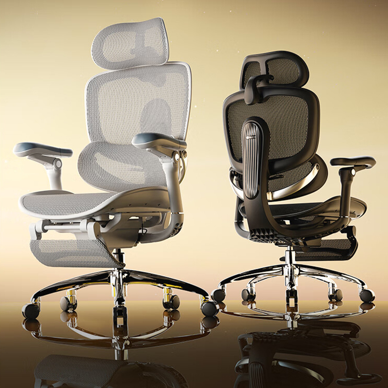 西昊 C300-Pro-V2-R101-JT 二代尊享款人体工学椅 [曜黑+脚踏] 电脑椅办公电竞老板