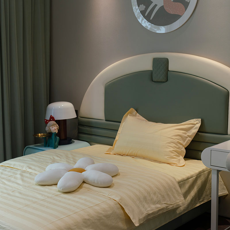 福芳黄色条纹三件套160*210cm/套