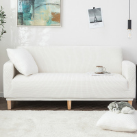 沙发套全包卍能套懒人全盖沙发罩四季通用沙发垫弹力罩布布艺一套 玉石白 L[三人位长190-230cm以内]