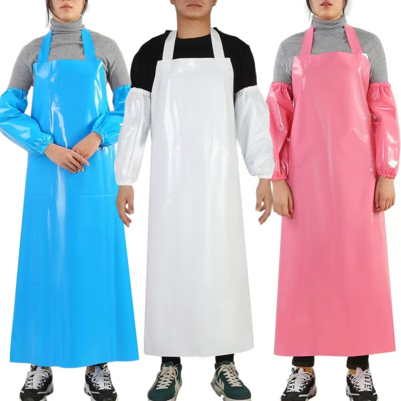 邦能之星TPU防水防油围裙耐酸碱不发硬围裙厨房干活软皮水产食品劳保围腰N510302