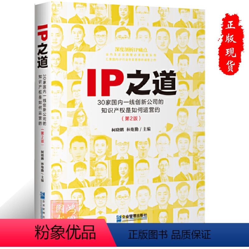 [正版]IP之道30家国内一线创新公司的知识产权是如何运营的第2版知识产权运用保护版权风险控制与诉讼攻防策略书籍企业管