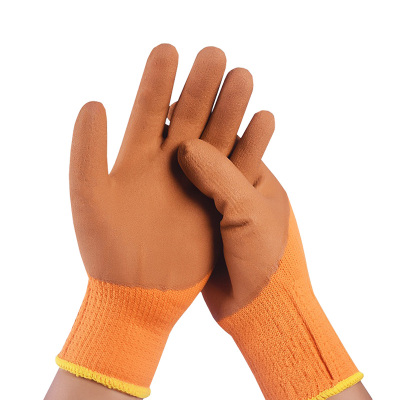 邦能之星加绒加厚劳保手套耐磨工作工地干活男带胶皮冷库保暖防滑防水N52239