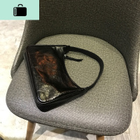 法式小众腋下包女hobo2020新款油蜡皮手拎包复古法棍单肩包小包包NEW LAKE 黑色女士单肩包