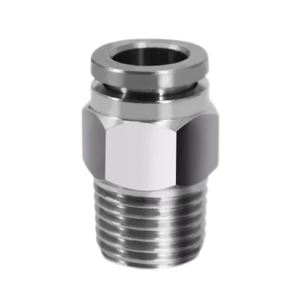 中锦科技 不锈钢气管快速接头接管口径12mm 螺纹1/8[1分]个