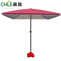 晨磊户外方伞酒红+底座/个