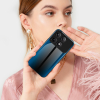 小米pocoF6纹理手机壳保护套pocoF6pro渐变玻璃硅胶全包防摔时尚简约外壳