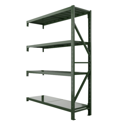 汉诺鑫威消防铁锹镐农具摆放架安保装备器材存放架绿色盾牌货架1.5米货架中型-副架