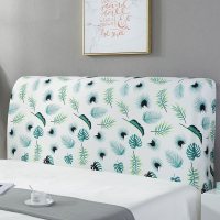 床头罩套床头套软包防尘罩靠背罩子保护套1.8米弹力布1.5床北欧风 热带植物 2.2米(适合2.1-2.4米床头使用)