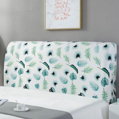 床头罩套床头套软包防尘罩靠背罩子保护套1.8米弹力布1.5床北欧风 热带植物 2.2米(适合2.1-2.4米床头使用)