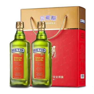 betis贝蒂斯特级初榨橄榄油750ml*2瓶礼盒装 食用油 送礼 西班牙进口 团购 精装礼盒