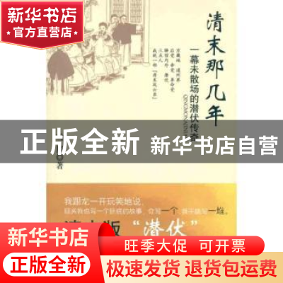 正版 清末那几年:一幕未散场的潜伏传奇 雪屏著 北岳文艺出版社