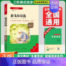 [九上-选读]泰戈尔诗选❤️赠配套手册 初中通用 [正版]水浒传艾青诗选九年级上下册必读课外书名著导读书目精编初中名著名