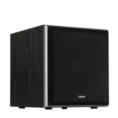 漫步者电脑音箱木质箱体双控旋钮精细调节声音纯净音质细腻黑色T5