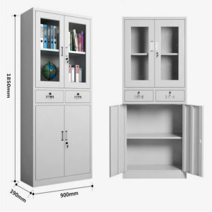 阜样 中二斗钢制文件柜 900*390*1850mm 台