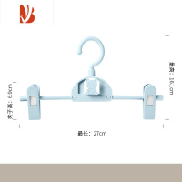 三维工匠卡通可爱儿童多折叠裤架宝宝孩子婴童裤夹裤挂衣架裙子晾裤子