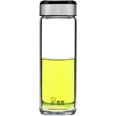 希诺(HEENOOR)单层玻璃杯高档茶杯高硼硅杯子商务办公杯情侣女士男士口杯防漏水杯