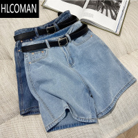 HLCOMAN五分牛仔短裤男夏季薄款2025年新款宽松直筒美式休闲潮牌阔腿中裤