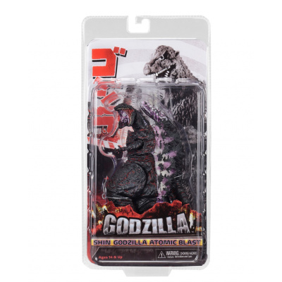 NECA2016年电影版红莲哥斯拉Godzilla2019怪兽模型新核子哥斯拉（尾巴特效无孔）正版盒装（约17cm）