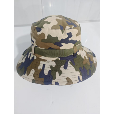 男士夏季迷彩渔夫帽户外防晒网眼遮阳帽大帽檐透气太阳折叠钓鱼帽