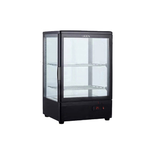 UGEX保温箱加热恒温热饮展示柜 58L 黑色智能顶灯 单开门