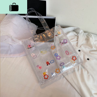 网红透明包包女2020夏季新款潮韩版百搭单肩斜挎ins时尚托特大包NEW LAKE女士单肩包