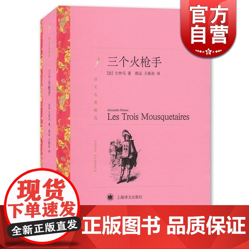 三个火枪手 译文名著精选 大仲马著 郝运 王振孙译 世界名著 外国文学小说书籍 外国名著经典读物 上海译文出版社 世纪出
