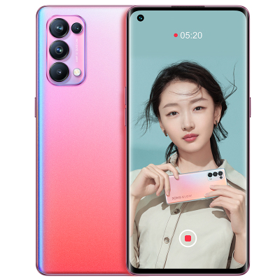 OPPO Reno5 Pro 5G 星愿红 8GB+128GB 全网通5G 天玑1000+ 6.55英寸高感曲面屏 4350毫安