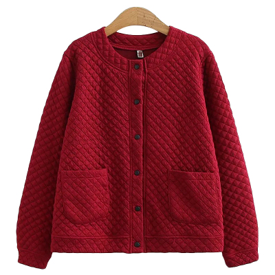 语娄中老年胖妈妈春秋装外套大码女妈妈装宽松显瘦夹棉夹克外套200斤2021大码女装