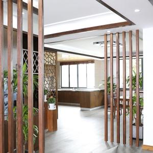 北欧屏风隔断格栅客厅实木入玄关隔断墙家用卧室房间分隔免打孔 隔断8*8cm尺寸联系客服 整装