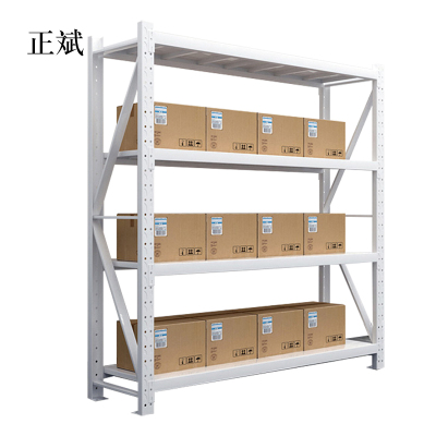 正斌仓库仓储货架四层金属五金货架家用中型重型置物架展示架子承重200kg