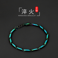 淬火手链男潮钛钢不褪色简约冷淡风高级感男生小众手环情侣手饰女送女朋友老婆情人节七夕生日礼物
