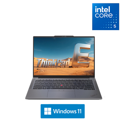 ThinkPad E14 1XCD 2025 14.2英寸轻薄商务手提笔记本电脑 定制 Core5-220H 64G内存 2TB固态 2.8K超清 银色