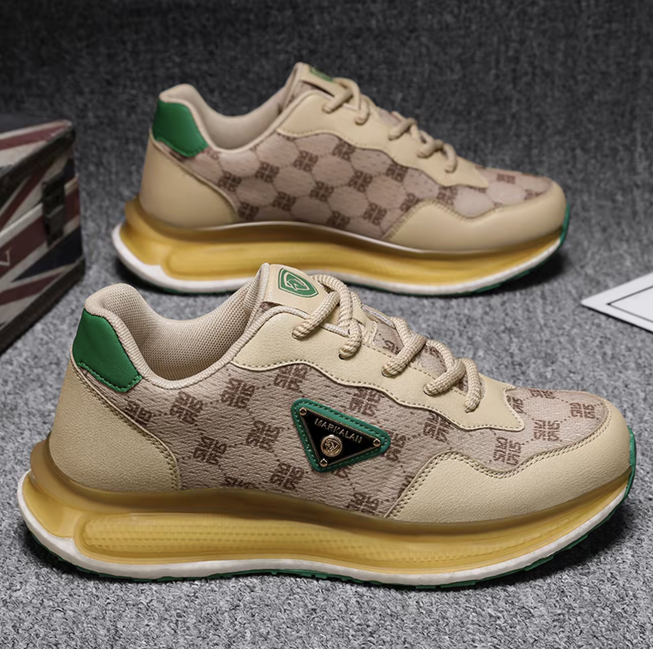 白水母男女厚底复古跑步时尚休闲运动鞋8880