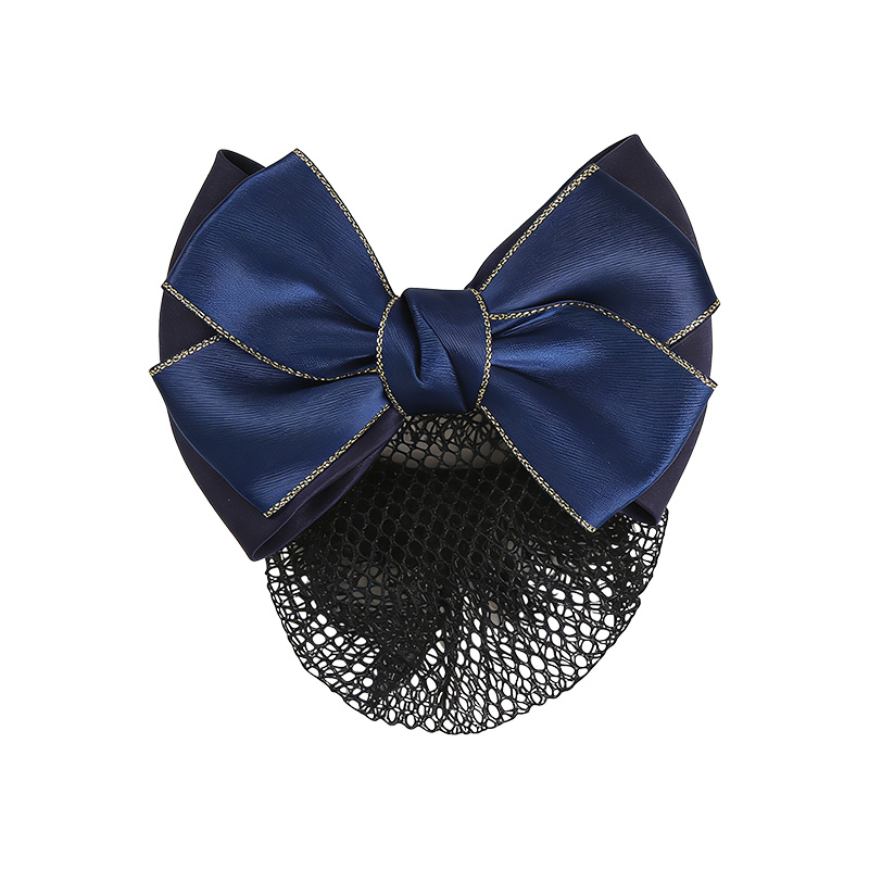 山之只 职业头花蝴蝶发夹 藏青金边 个