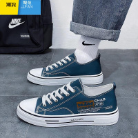 聚范安­錔帆布男鞋2024新款夏季透气休闲运动平板鞋百搭轻便青少年潮