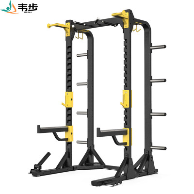 韦步EM1091商用深蹲半框架杠铃举重卧推健身房力量训练器械