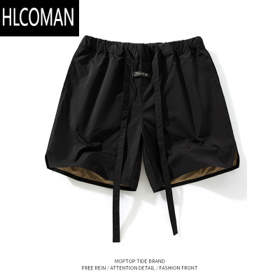 HLCOMANWH先生工装美式炫彩阔腿短裤夏男女情侣宽松潮牌高街五分沙滩裤子