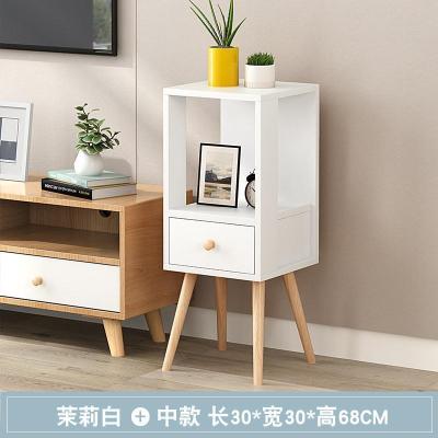 家柏饰(CORATED)花架阳台落地式客厅室内实木花盆架多层置物架多肉绿萝花架子靠墙 中款茉莉白榉木腿