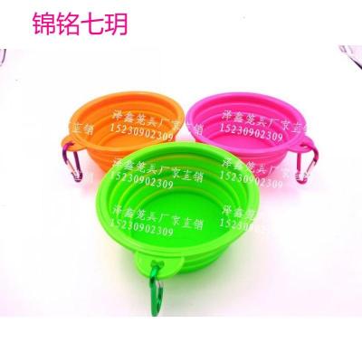 宠物折叠碗外出携带水盆碗泰迪碗猫碗碗