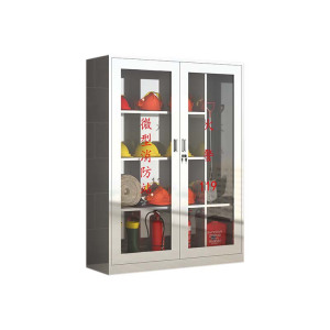 东升顺304不锈钢应急物资柜消防救援器材箱防护用品柜室外消防柜高1600*宽1200*深400(加厚201材质)不含器材