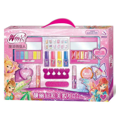 公主化妆车儿童化妆品套装彩妆梳妆安全女孩玩具节日玩具俏佳人化妆盒