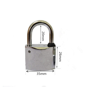 晨潞电子 CLU-HJS05 锁体35*26mm 梁高20mm 挂锁 (计价单位:个) 银白色