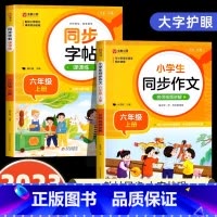 [六年级上]同步字帖+同步作文 小学通用 [正版]2024人教版小学同步练字帖一年级二年级上册三年级四年级上五六年级下册