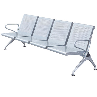 锦北 钢制排椅机场椅加固加厚医院长椅候诊椅连排输液等候椅 A款四人位