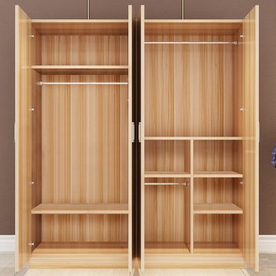 衣柜现代简约经济型实木板式简易组装木质柜子卧室出租房衣橱