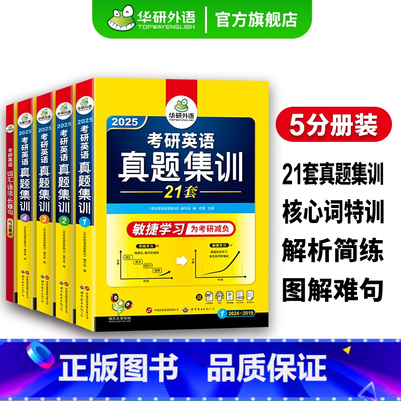 考研英语一真题试卷21套 [正版] 考研英语一阅读理解150篇专项训练书2025法硕阅读真题同源句句分析201搭历年真题