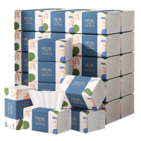 织梦 可湿水抽取式纸面巾4层75抽每包原生木浆抽纸纸巾实惠装餐巾纸家庭装纸抽卫生纸家用母婴可用 40包箱装