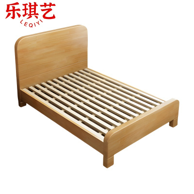 乐琪艺 单人床 原木色 200*180*46cm 张