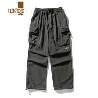 YANXU美式机能冲锋裤男防水户外速干运动休闲裤秋季复古工装裤伞兵裤子