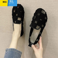 聚范大码女鞋35-43 宽胖肥脚41夏老北京布鞋女网鞋单鞋镂空软底凉鞋42